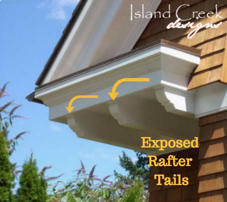 Thumbnail: 15.5"Lx5.5"H SOLID 1.5"THICK PVC Exposed Rafter Tail