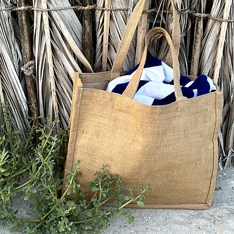 Jute shopping tote eco bag