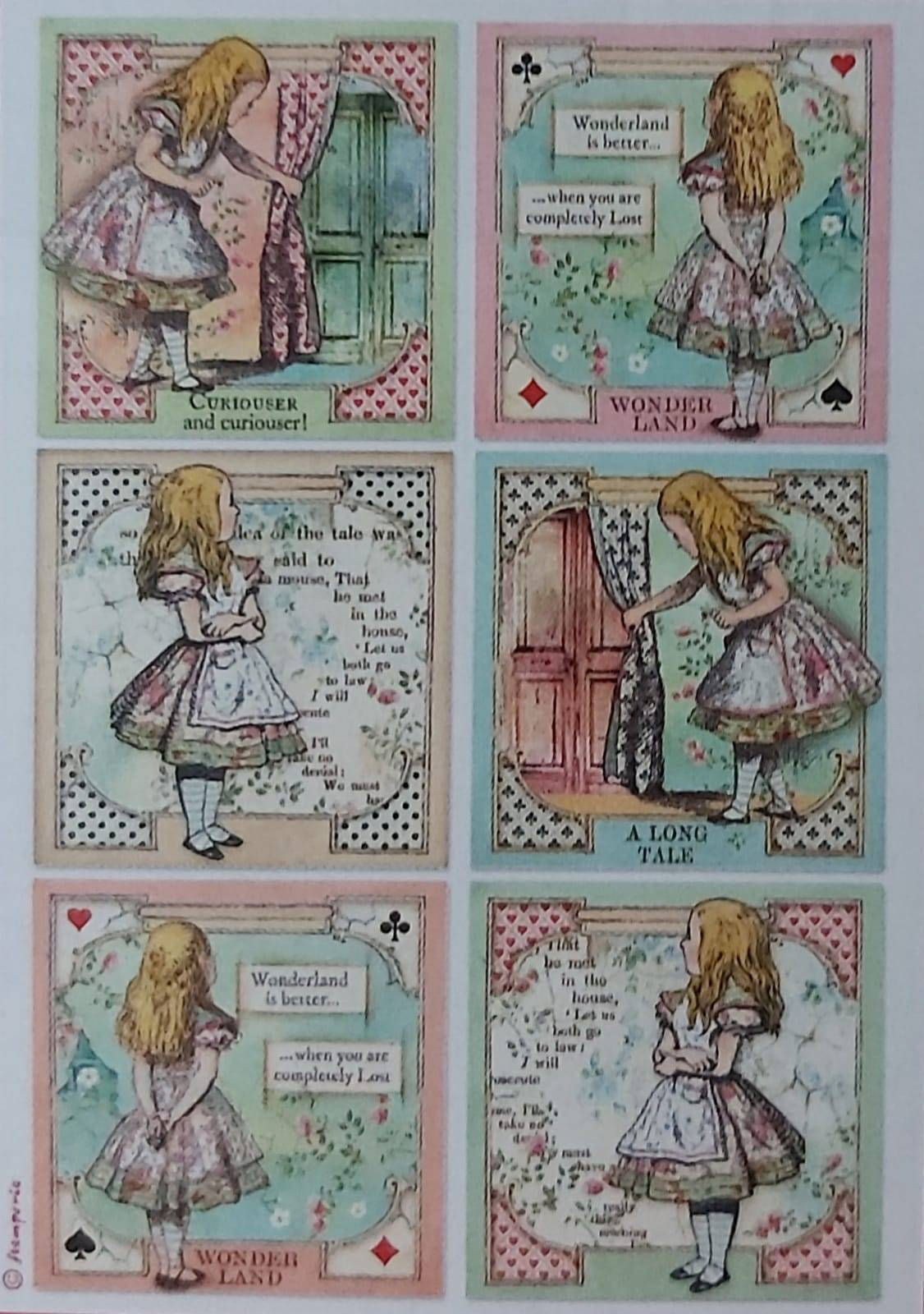 Frames of Alice in Wonderland - Mulberry Paper 4382