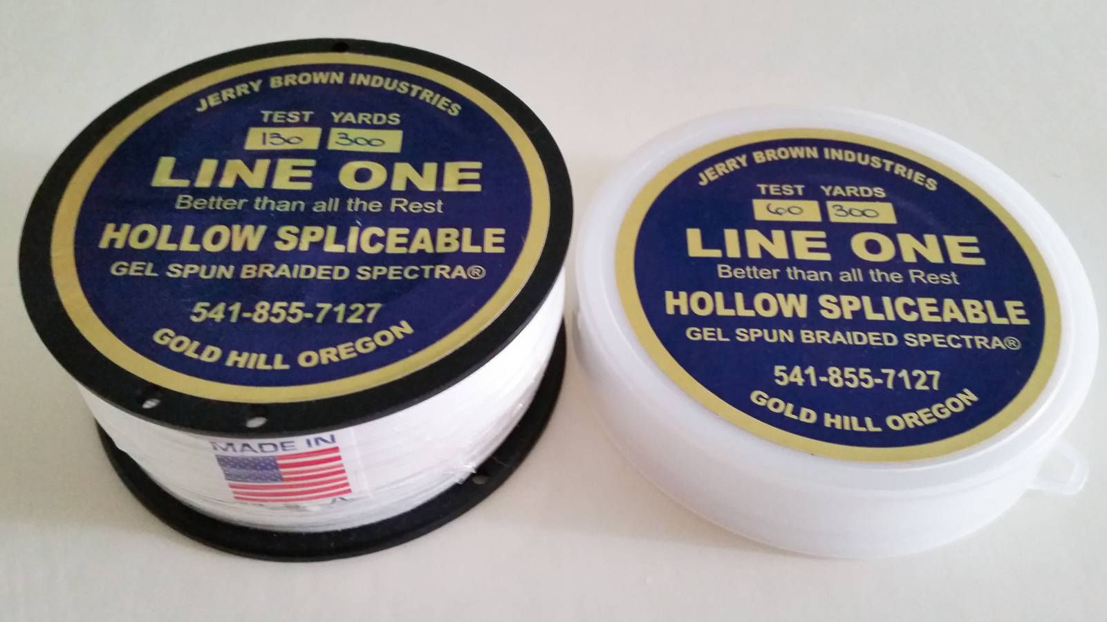 Jerry Brown "Hollow" Braid Line One Spectra 60lb, 600 Yards