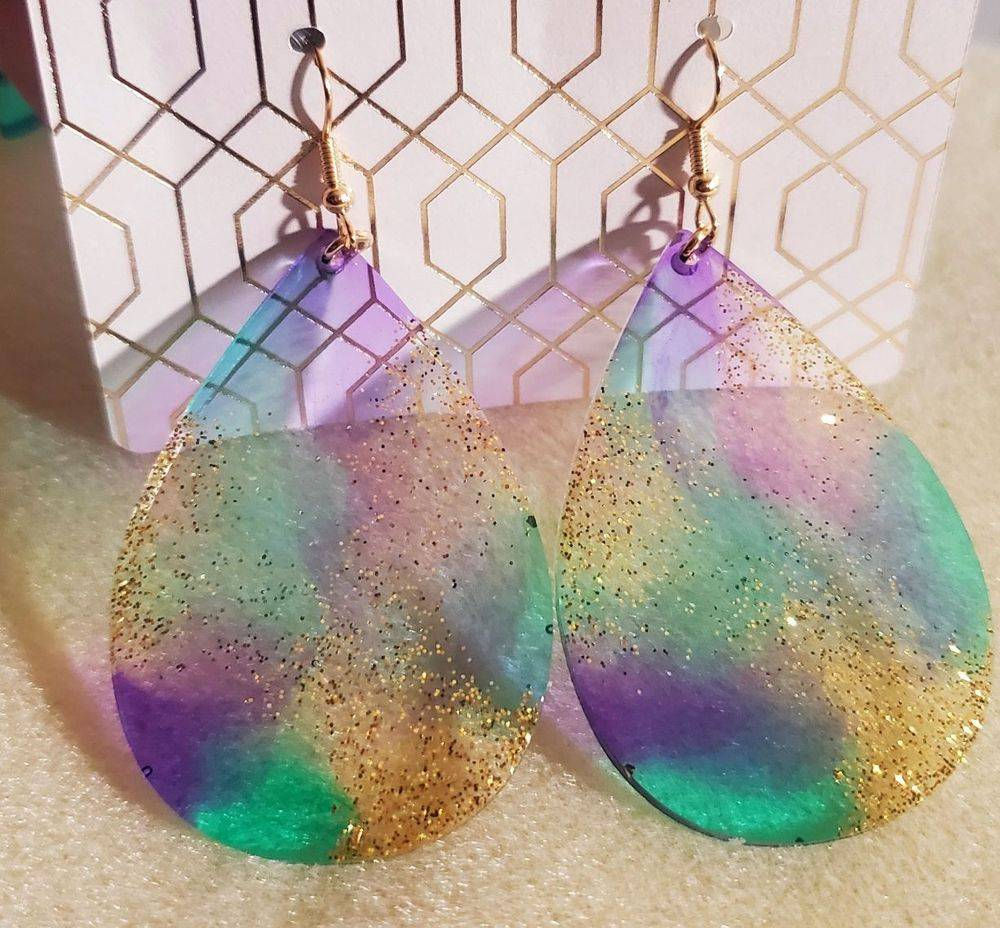 Mardi Gras Earrings