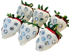 Dezicakes Fake Dipped Strawberries Set of 6