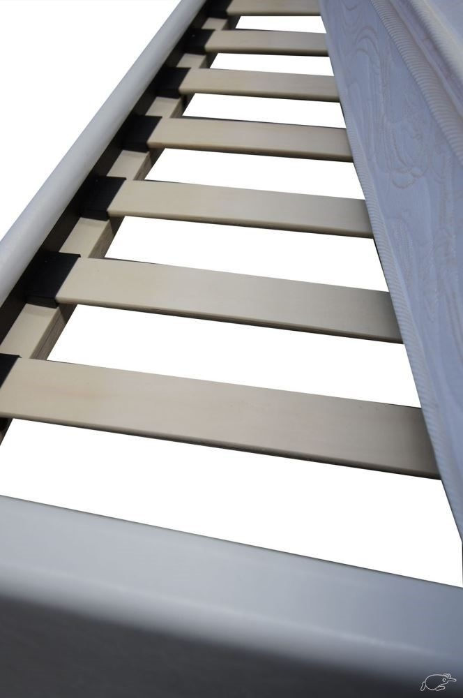 Thumbnail: Single White "Georgetown" Bed Frame + 25cm Pillow Top Innersprung Mattress