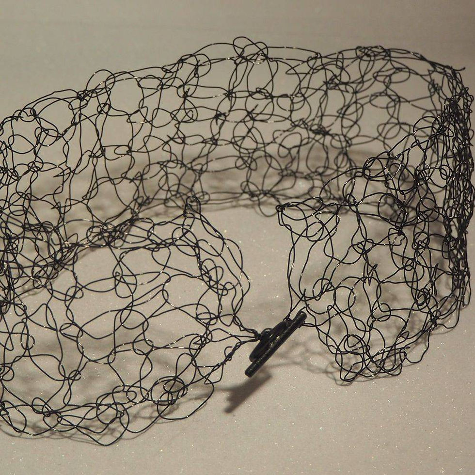 handmade statement unique fashion stylish wire crochet choker chunky beautiful necklace