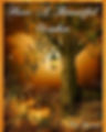 lantern on tree with pumpkins on the grass