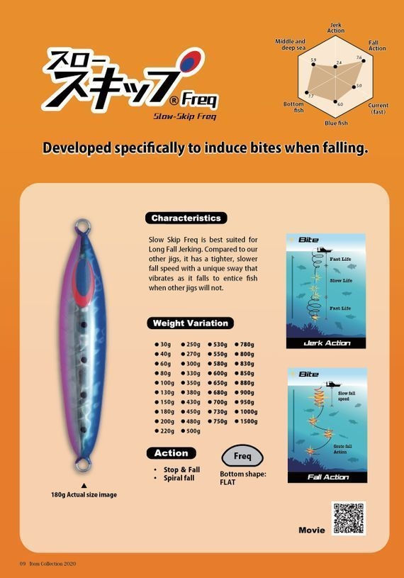 Deepliner FREQ slow pitch jigs
