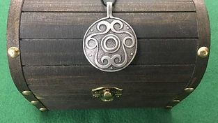 Volute Amulet, Iron Age, Celtic, Viking, Shield Ravens 