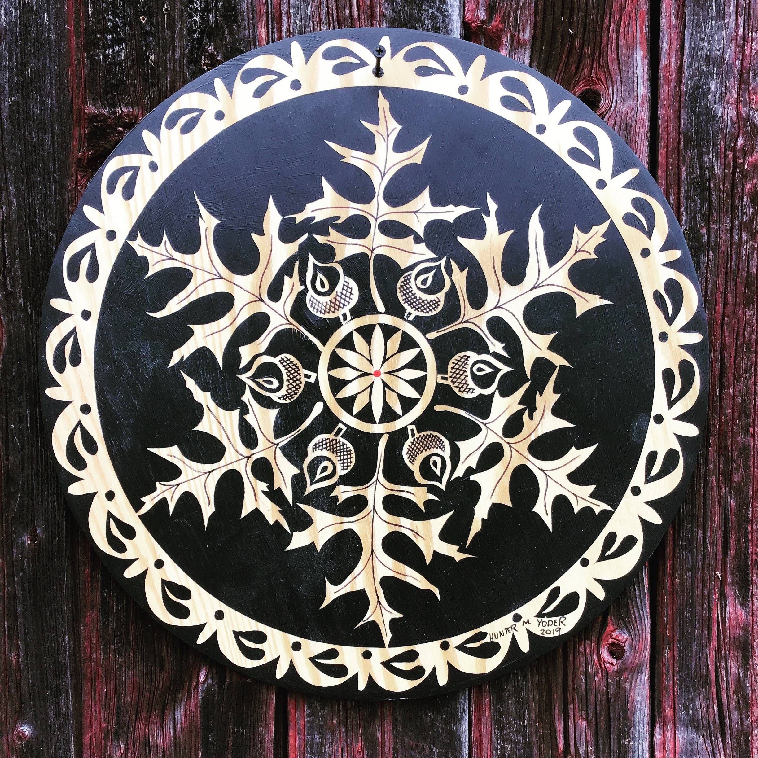 Oak leaf Hex, 18" round