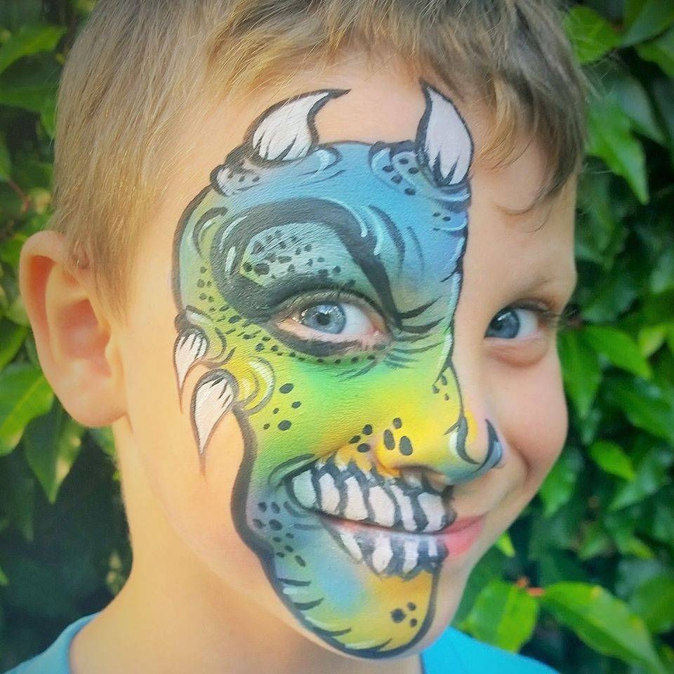 Boys party and event face painting for fun in Beaverton 
