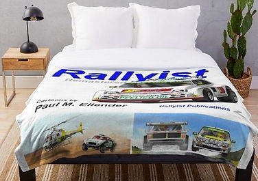 Throw Blanket Based on Rallyist Remastered Book Cover Manufactured be RedBubble
