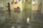 Slate floor - strip and polish - After