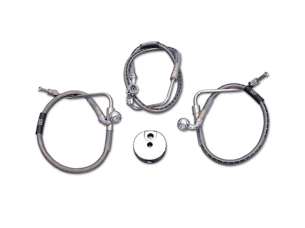 Thumbnail: 12" Chrome Pointed Ape Hanger Handlebar Kit 96-07 Road Glide Road King