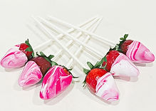 Dezicakes Fake Dipped Strawberries Set of 6