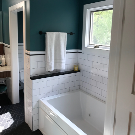 Bathroom remodel by Leddy Home Improvements