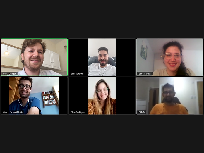 5 Students at Online Gathering #1 - June 2020