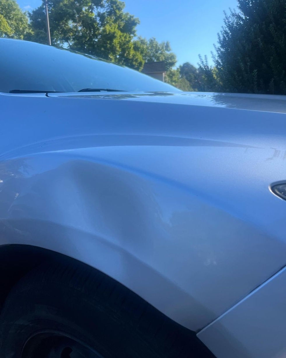 before and after dent repair