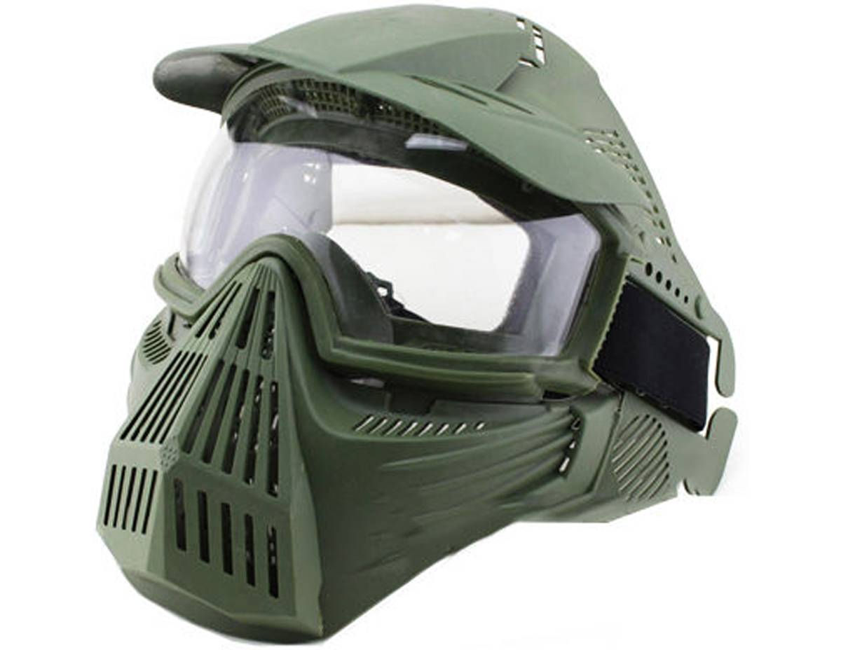 PRO AIRSOFT MASK CLEAR GREEN
