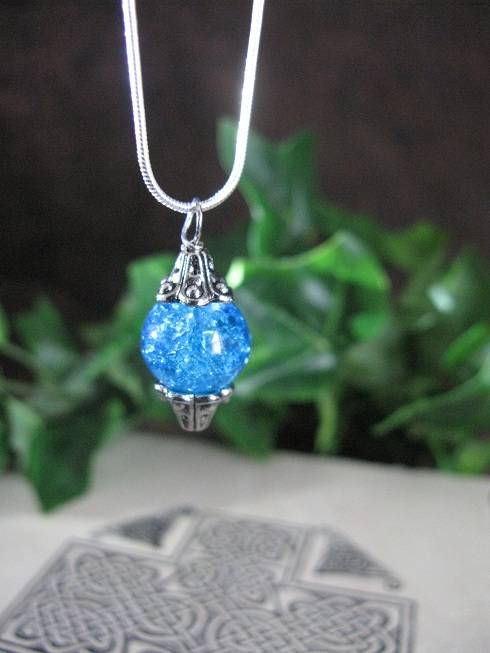 Thumbnail: Cornish Pixie Blue Orb Amulet
