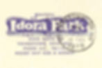 PCR 014 IDORA PARK - BEAUTIFUL LOGO ART POSTCARD