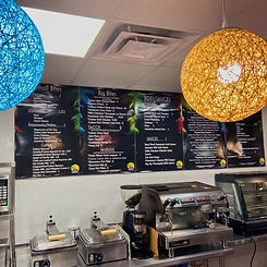 Counter and menu