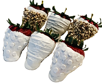 Dezicakes Fake Dipped Strawberries Set of 6