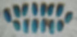 14 blue macaw feathers (#3k/j) only 1 set