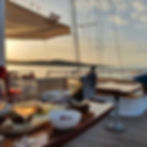Luxury Cruise lounging on deck of Gulet charter Victoria