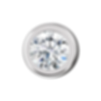 18k White or Yellow Gold, .10 Points Diamond, Bezel Set, Mid Length Threaded P