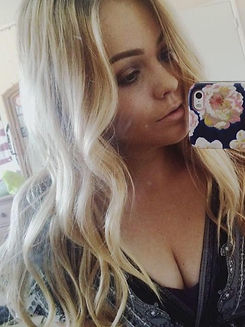 Heavy blonde highlights