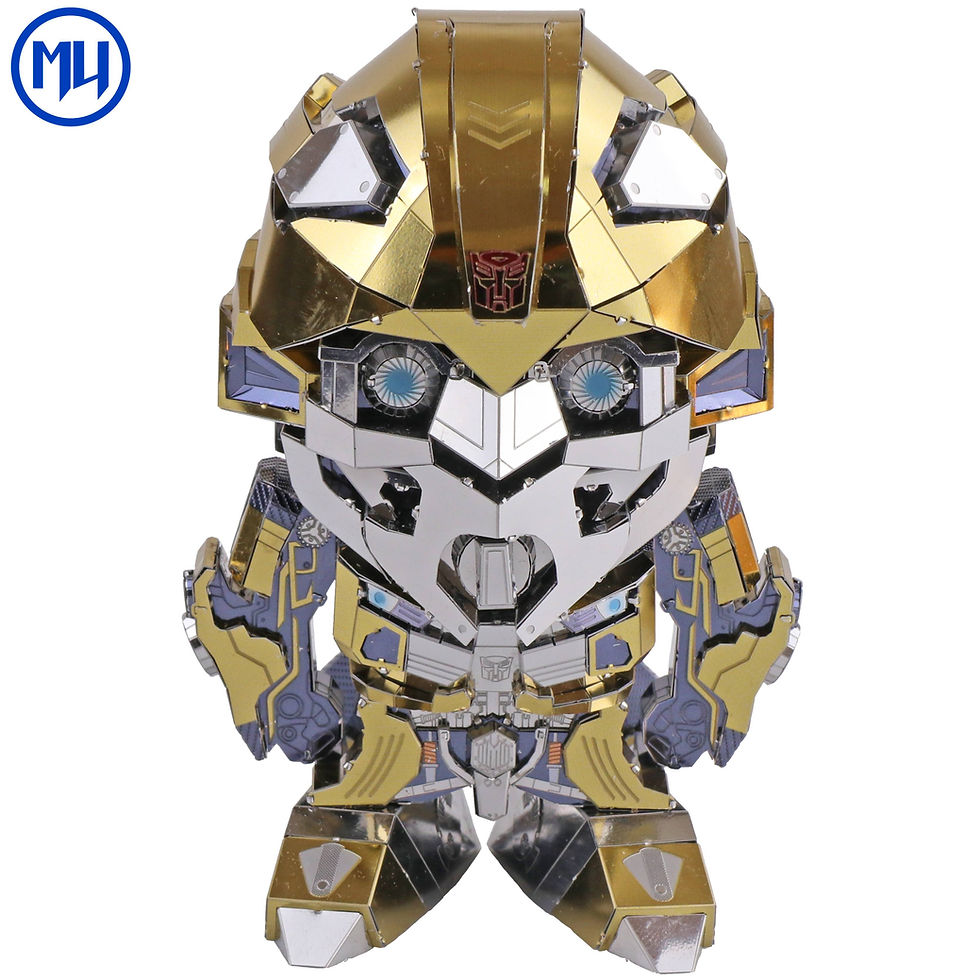 Miniaturbild: MU Metallmodell 3D Transformers Bumblebee The Last Knight 2 Wechselköpfe Acti