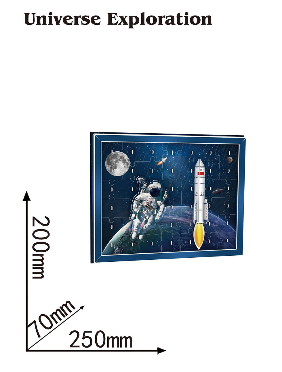 Miniature : Puzzle magique Exploration de l'univers 2D/3D 48 pièces, modèle DIY ZM-113
