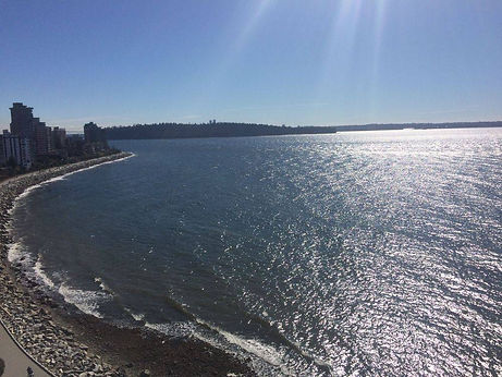 Balcony Panoramic View from The Seastrand, West Vancouver, BC