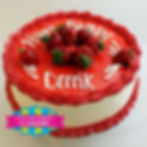 Buttercream Cake, Strawberries