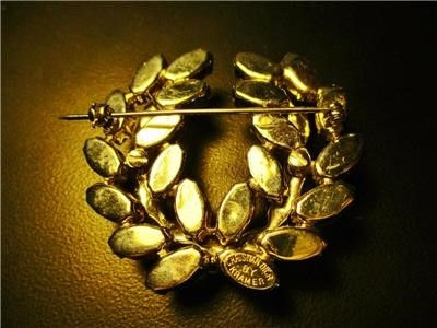 Thumbnail: Vintage Kramer Christian Dior Rhinestone pin brooch