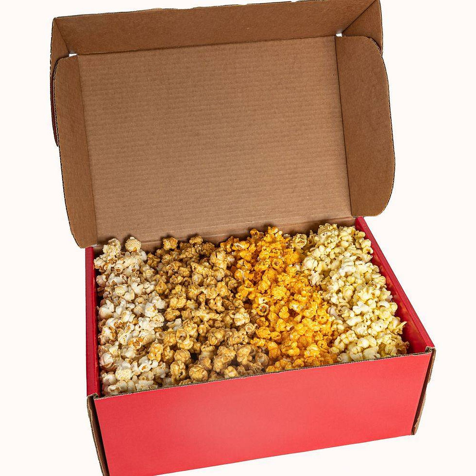 Box of Hermes Popcorn