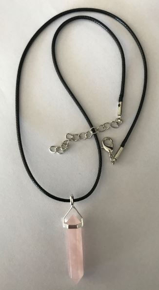 Thumbnail: ROSE QUARTZ 925 Silver Pendant Attracts Love, Brings Calm, Great for stress & gr