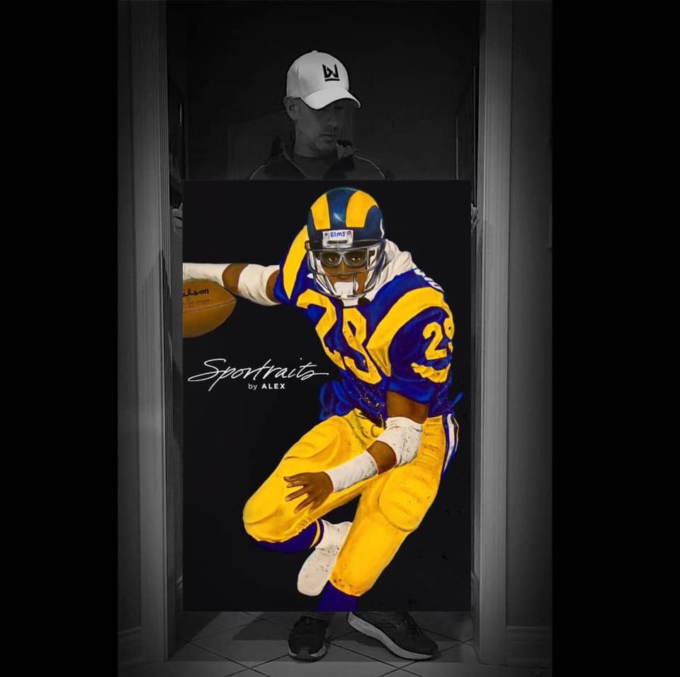 Thumbnail: ERIC DICKERSON SIGNED METALLIC 20x30" PRINT