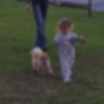Kimberly taking BB for a walk.