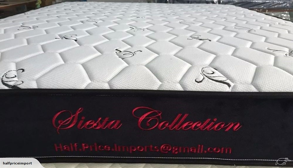 Thumbnail: Double Black "Georgetown" Bed Frame + 20cm Innersprung Mattress