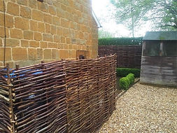 AFTER - Hazel Fencing Dustbin Screen