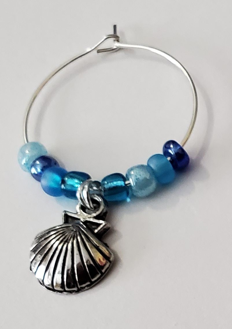 Thumbnail: By the Sea Wine Charms - Set of Six