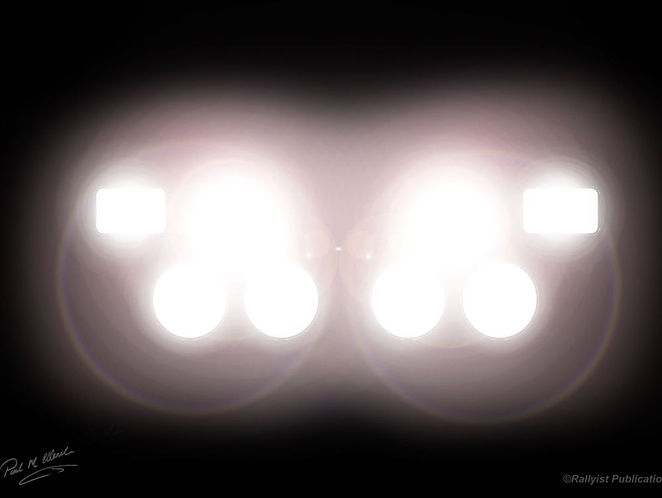 Rallyist Artwork of Audi Quattro Light Layout