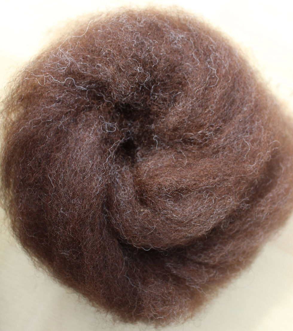 Thumbnail: Alpaca Carded Fibre - Natural colours