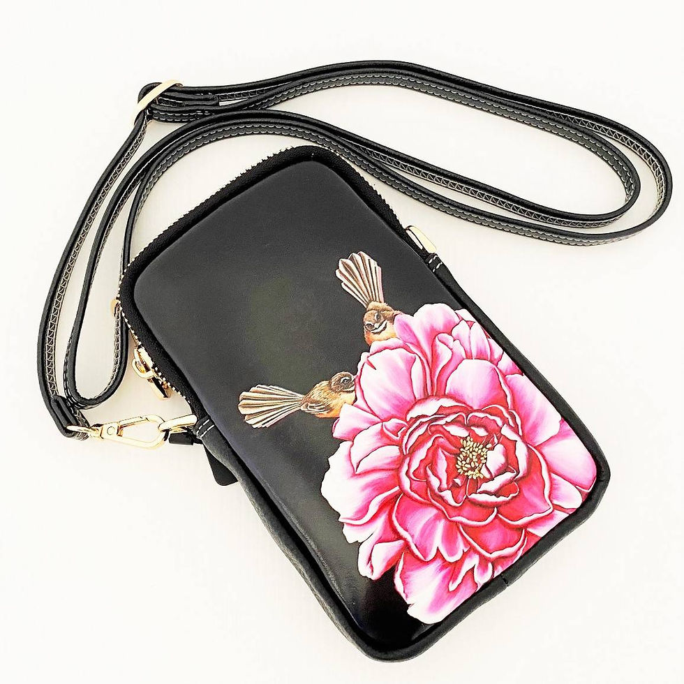 Thumbnail: Leather Cellphone purse with strap