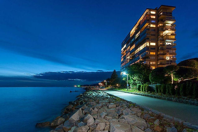 Spectacular Oceanfront Seawalk at the Seastrand Apartments, West Vancouver, BC -