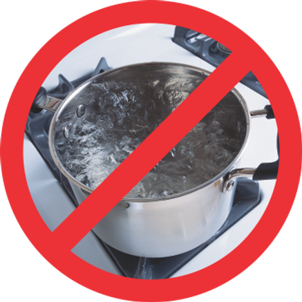 Do not boil water