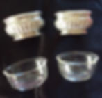Thumbnail: ON HOLD Pair French Silver Salts w Glass Liners c1900