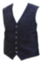 CE501 - Gilet en cuir d'après chasse - Ebène