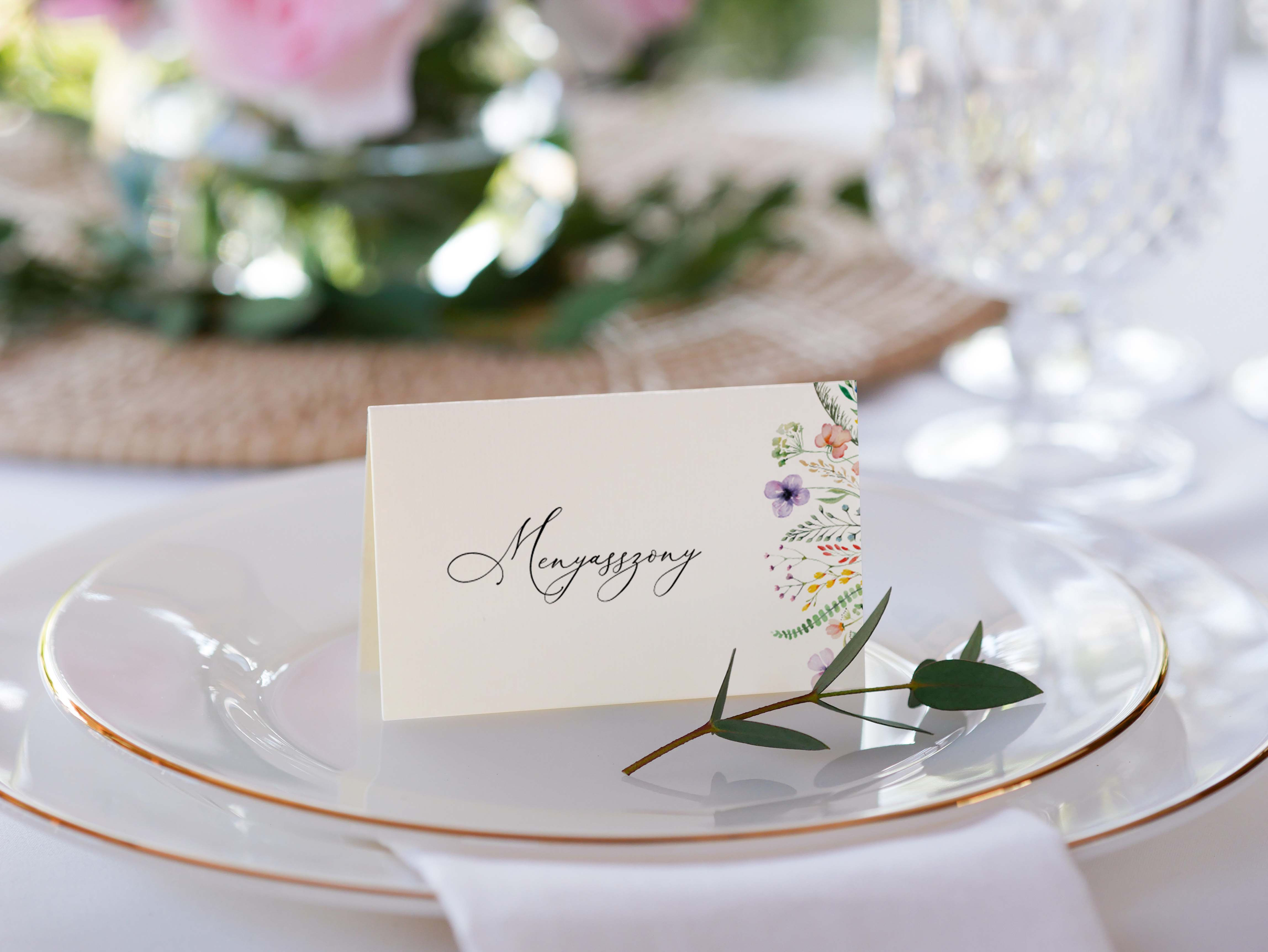 Wild flower ültetőkártya