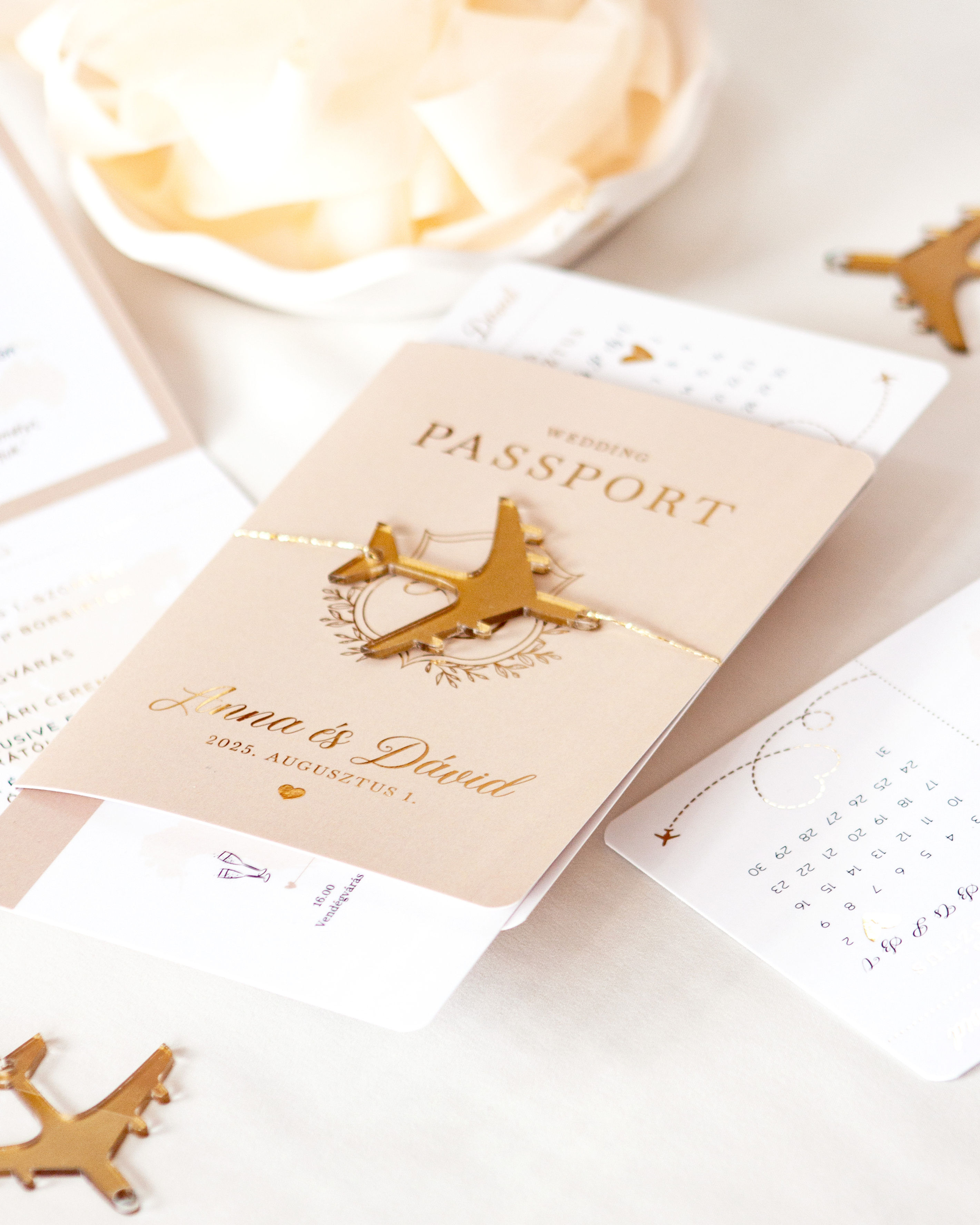 Passport meghívó - biscuit